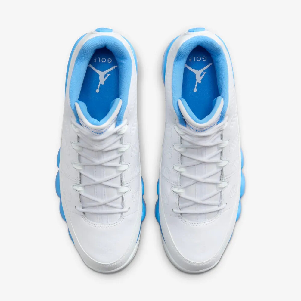 New Nike Air Jordan 9 G Golf Shoes - White/ University Blue