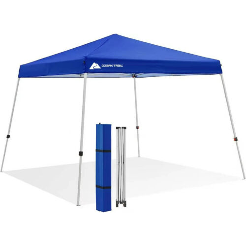 Ozark Trail 10' x 10' Instant Slant Leg Pop-up Canopy Outdoor Shading Shelter