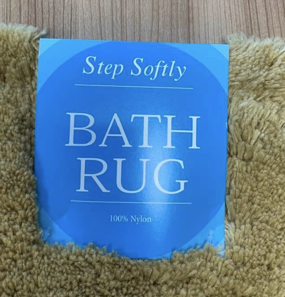 Welspun Step Softly Oval Bath Rugs Various Colors and Sizes