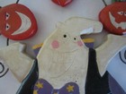 Trick Or Treat Ghost Wooden Wall Hanging Plaque Halloween Decor Pumpkin Folk Art — photo 9