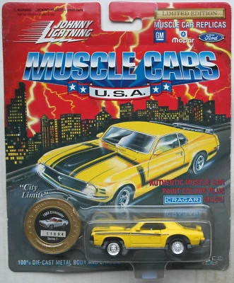 Johnny Lightning 1969 Mercury Cougar Eliminator gelb Neu/OVP Car ´69 Lackfehler! - Bild 1 von 4