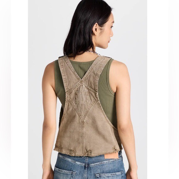R13 green Damon overall bib top | eBay