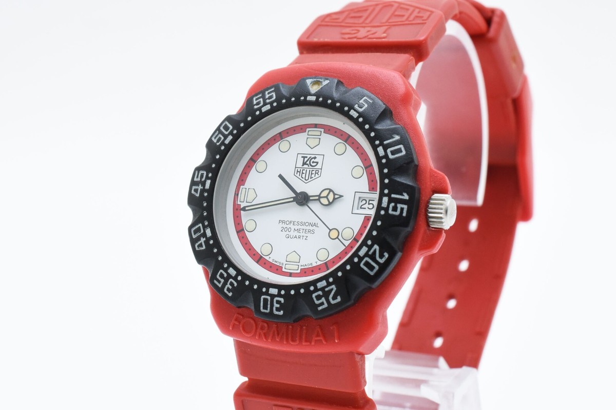Exc+5] Vintage TAG HEUER Formula 1 Professional 200m 385.513/1 QZ  