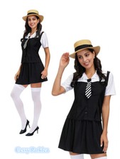 U-B1-2 Ladies School Girl Costume Sexy St Trinians Fancy Dress Book Week Costume