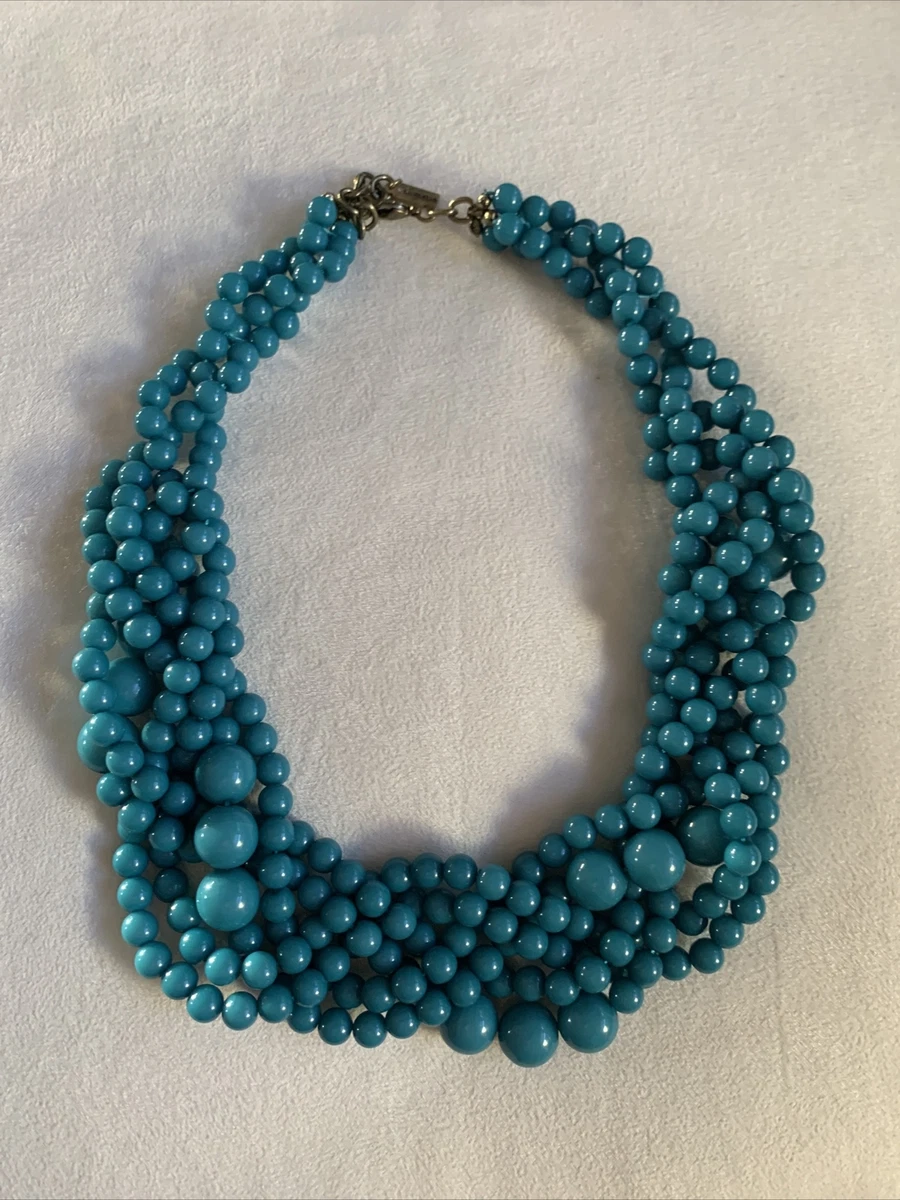 BaubleBar Beaded Statement Choker Green Turquoise 59MSRP HOLIDAY