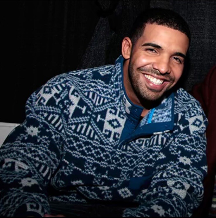 Rare VTG Patagonia Snap-T Pullover Fleece Synchilla Fair Isle L as Worn By Drake image 2