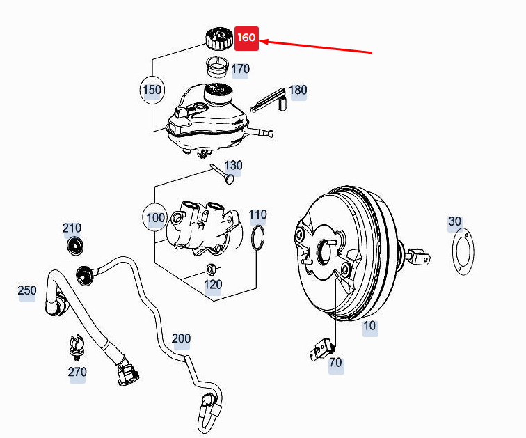 Bouchon fileté du réservoir d'expansion MERCEDES-BENZ GLE W167 A1774320000