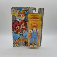 1986 LJN Toys Bionic Six Mechanic DIE CAST action figure (slight card bend)