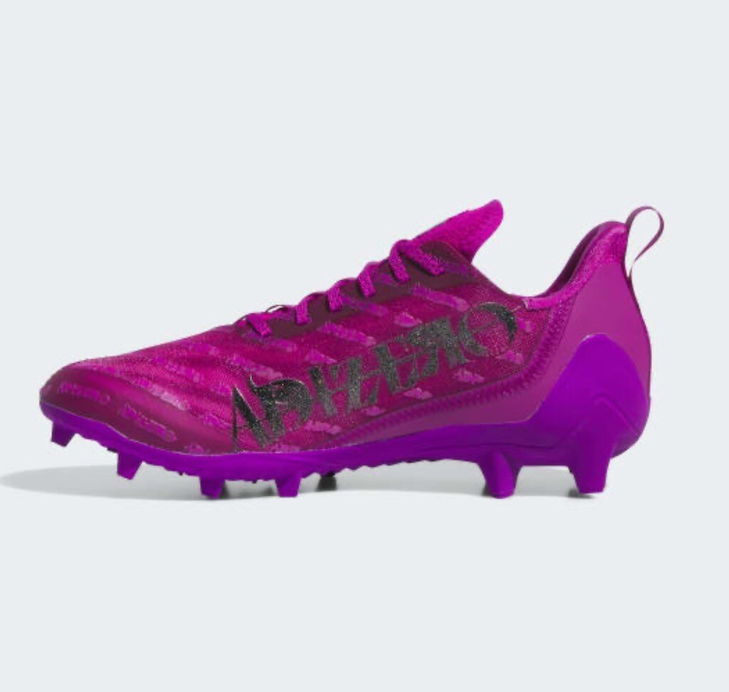 Adidas Adizero Football Cleats Sonic Fuchsia Pink Men display picture 2