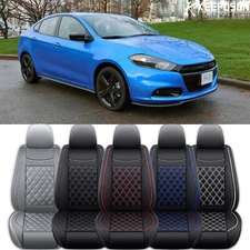 For Dodge Avenger Caliber Dart Magnum Car Seat Cover Full Set Cushion PU Leather