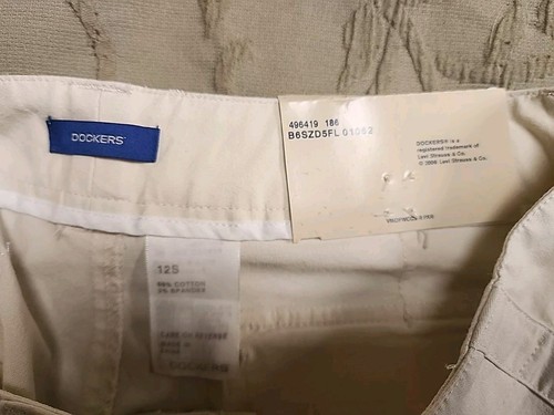 NWT Women's Beige Dockers Stretch Cargo Pants 12S - Picture 5 of 5