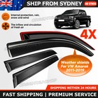 4PCS Weather Shield Weathershield Window Visor for VW Amarok 2011-2019 Dual Cab
