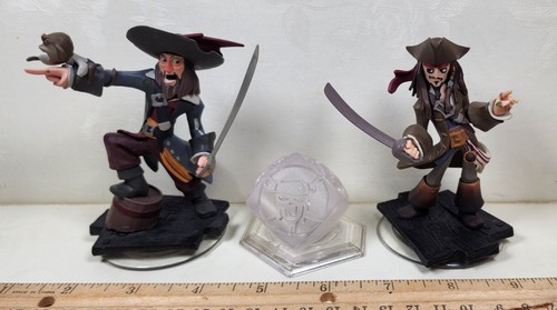 Disney infinity Pirates of the Caribbean Lot Jack Sparrow + Barbossa ...
