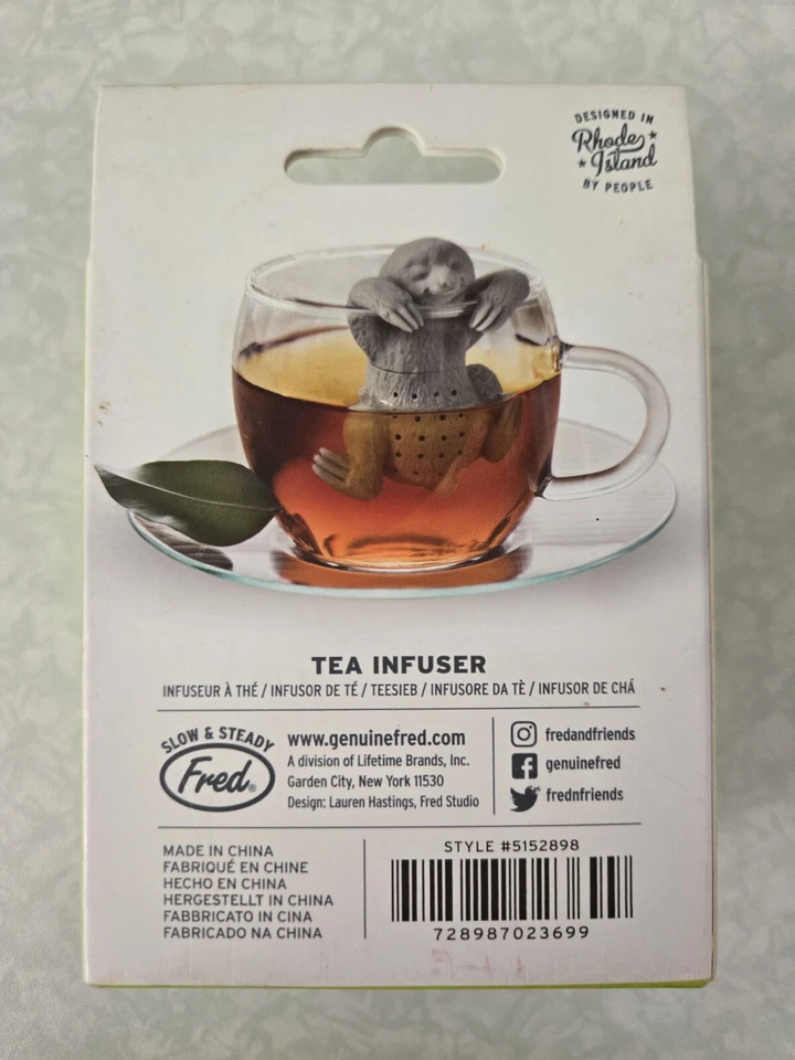NUEVO EN CAJA Fred and Friends Slow Brew Sloth infusor de té Foto 2 de 3