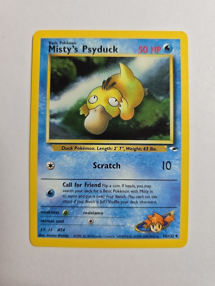 Pokémon TCG Mistys Psyduck Gym Heroes 54/132 Regular Unlimited