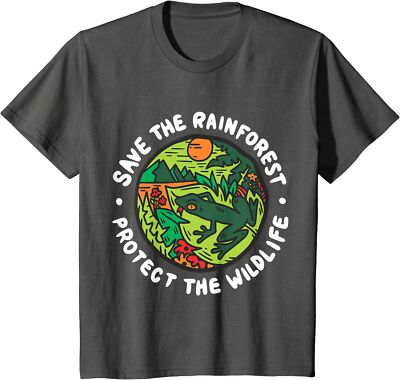 Protect The Wildlife Save Rainforests Environment Youth Unisex T-shirt