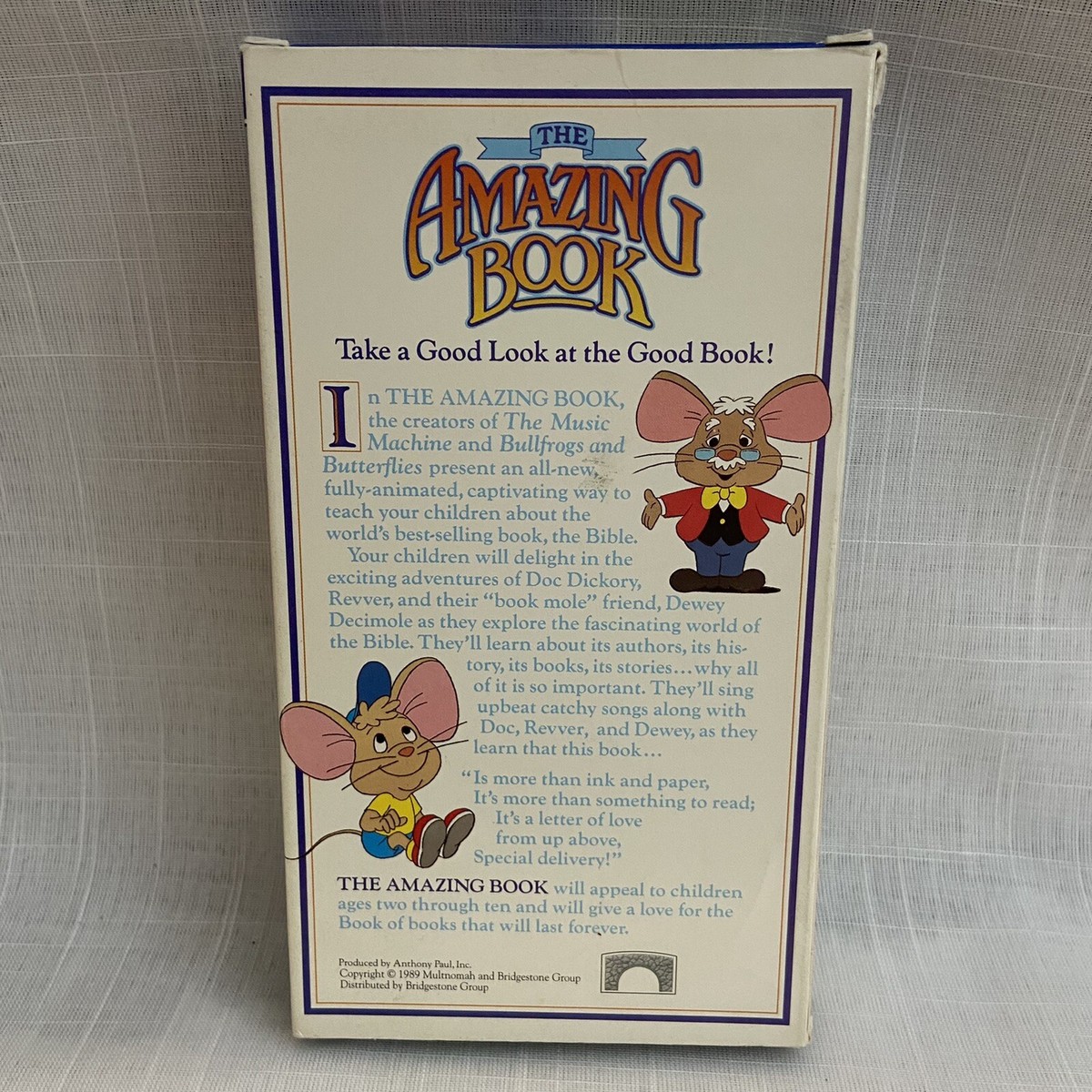 The Amazing Bible Series: The Amazing Book - VHS (1989) | eBay