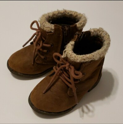 Garanimals Baby Girls Ankle Fashion Boots Size Brown Lace Up