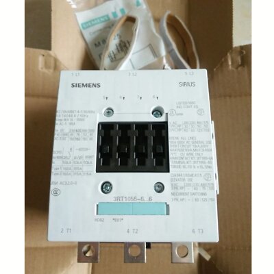 Contattore SIEMENS 3RT1055-6AF36 (1 Pezzo) - Nuovo Originale - Consegna Rapida