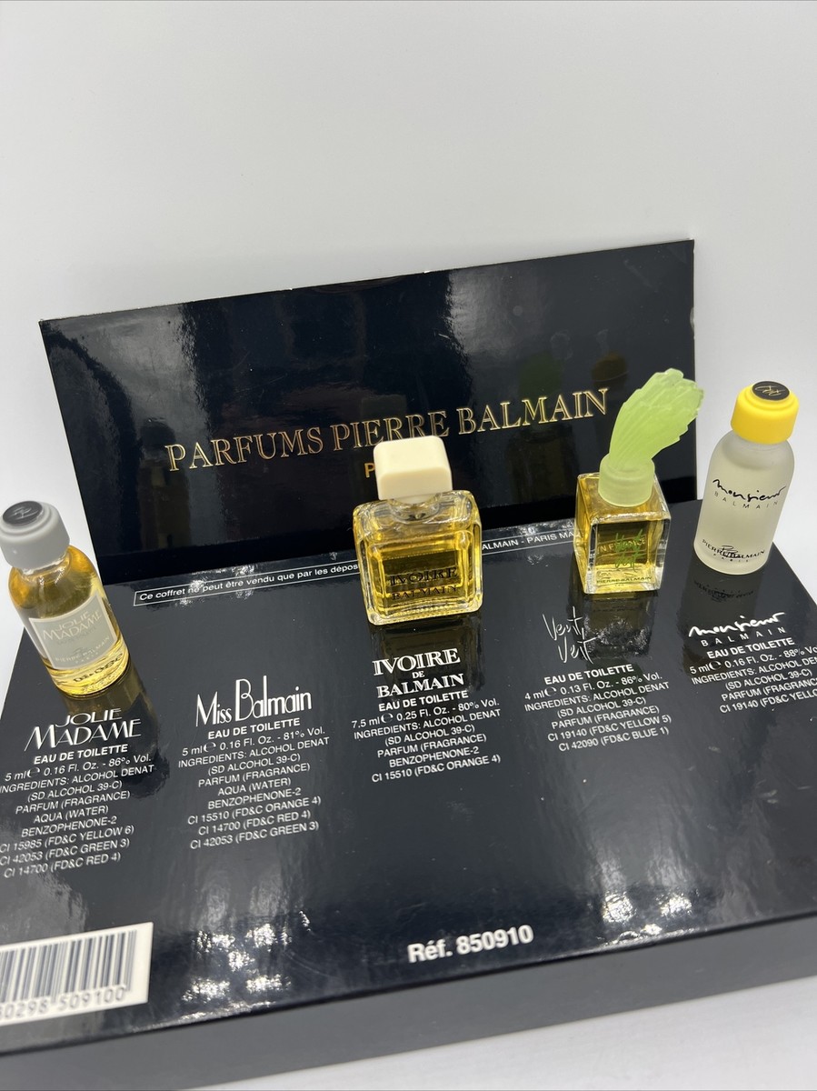 Pierre Balmain Mini Parfum Bottles Gift Set Vintage And Full!