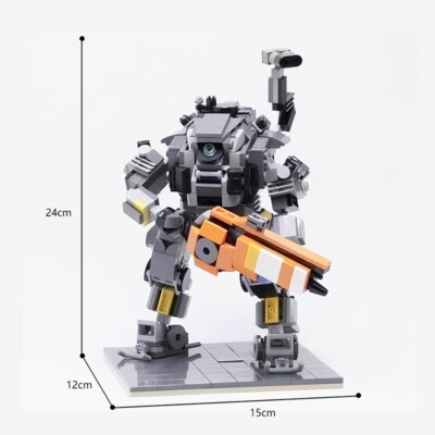 Ion-level Titan Humanoid Robot Model Building Blocks Set Mech MOC Bricks Toys