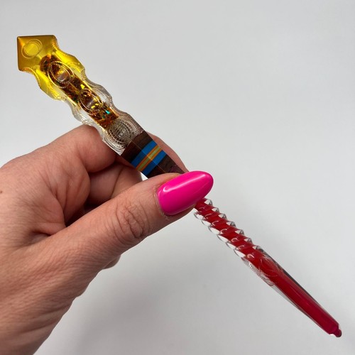 Ballpoint Steel Pen Vintage Aluminum Ussr Collectibles Plexiglass 1980s Decor - Picture 6 of 6