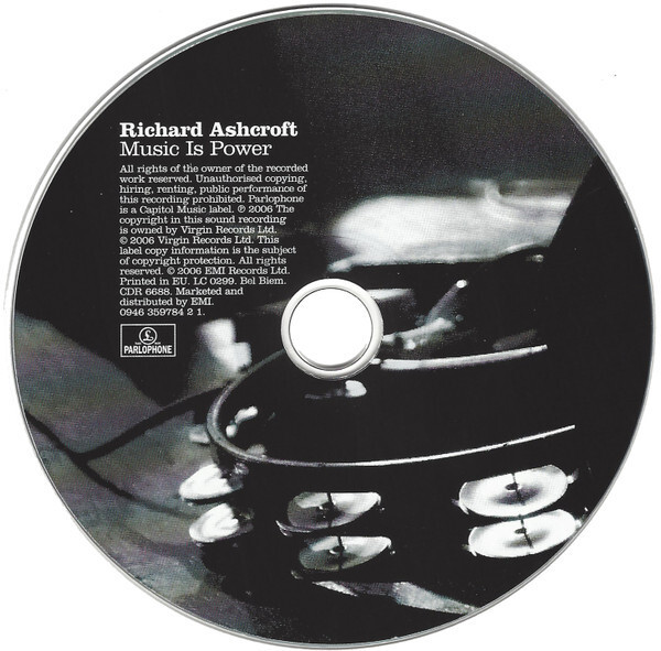 RICHARD ASHCROFT Music Is Power CD UK 2006 Parlophone CDR 6688 The
