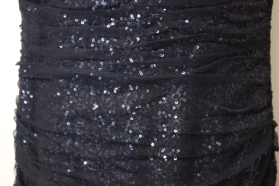 复古 90 年代 RALPH LAUREN 晚礼服海军蓝连衣裙 10 码(全新带标签)220 美元 — 第 4/4 张图片