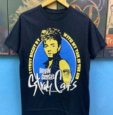Vtg Stray Cats Band Music Tour Cotton Black Full Size Unisex Shirt BT068