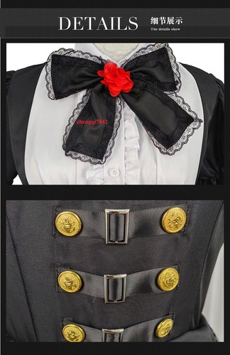Date A Live Kurumi Tokisaki Nightmare Younger Ver. Uniform Dress Cosplay Costume - Picture 16 of 19