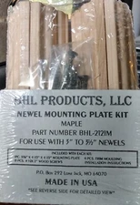 Stair Newel Post Steel Plate-Style Mounting Kit