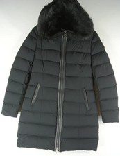 New Mackage Calla Agile-360 Stretch Light Down Coat/ Shearling Collar M #c3828