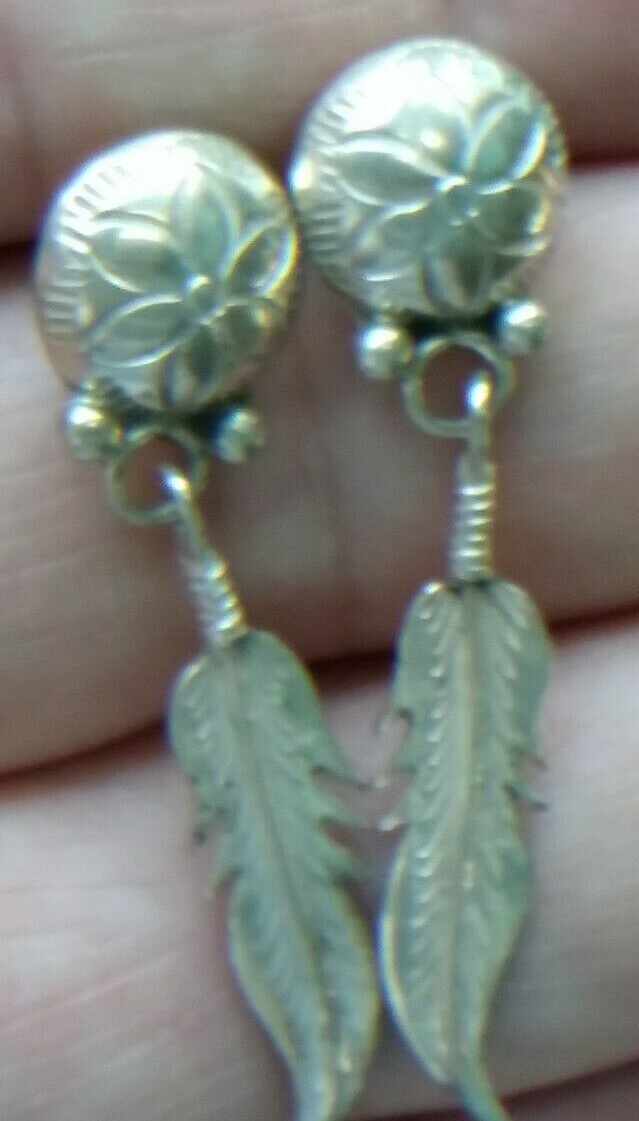 925 Sterling Silver Dangle Leaf Shape Earrings  #… - image 7