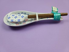 The Pioneer Woman Spoon Rest & Spatula Set Blue Floral (Mazie) - NWT