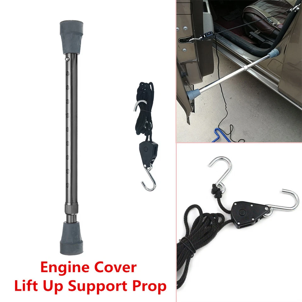 Adjustable Car Front Engine Hood Lift Support Strut Door Prop Rod Repair Tool - Изображение 3 из 4