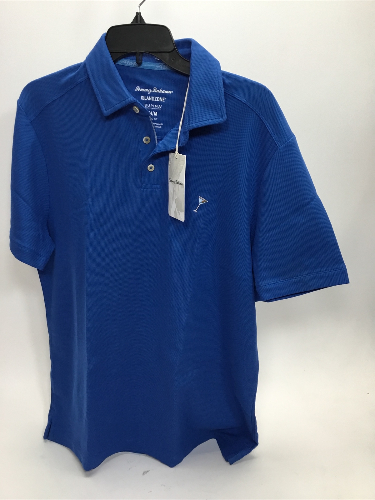 Tommy Bahama Mens поло для вечеринок с логотипом Martini Marlin Кобальтово-синий M 13190₽