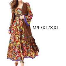 Damen Hippie Kost&uuml;m 60er 70er Jahre Outfit