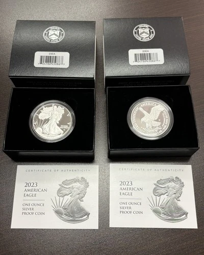 2023 W American Silver Eagle PROOF 1oz 23EA New US Mint Box OGP COA