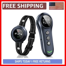 Ultimate 2-in-1 Smart Dog Shock & Bark Collar -  Waterproof Training Device w...
