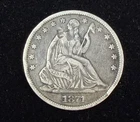 1871-S Seated Liberty Silver Half Dollar - Rare San Francisco Mint -Nice Details