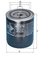ÖLfilter Knecht OC 278 FÜR Opel MotorÖLfilter SchmierÖLfilter