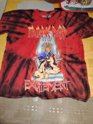 Trippie Redd Excitement Merch T-shirt- Size L Tie Dye Red and Black