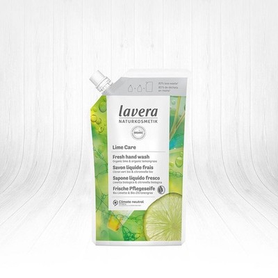 lavera Lime Care Flüssigseife Refill Bio Limette Nachfüllbeutel Vegan