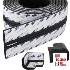 PreFit Broad Fireplace Edge Corner Broad 9ft Edge 2 Corners Onyx Black