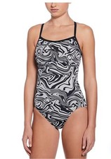 Nike Women  s Swirl Racerback Swimsuit Size S NWT