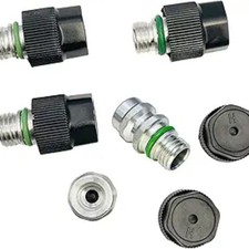 Air Conditioning Service Valve M12x1.5 Male High Side Charge Port Pack of 2