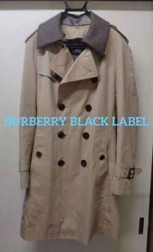 BURBERRY BLACK LABEL Trench Cappotto con Fodera Beige #EB ZGA