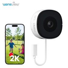 Wansview 2.4G WIFI Window Camera 2K Indoor Cameras for Home Security Easy Quick