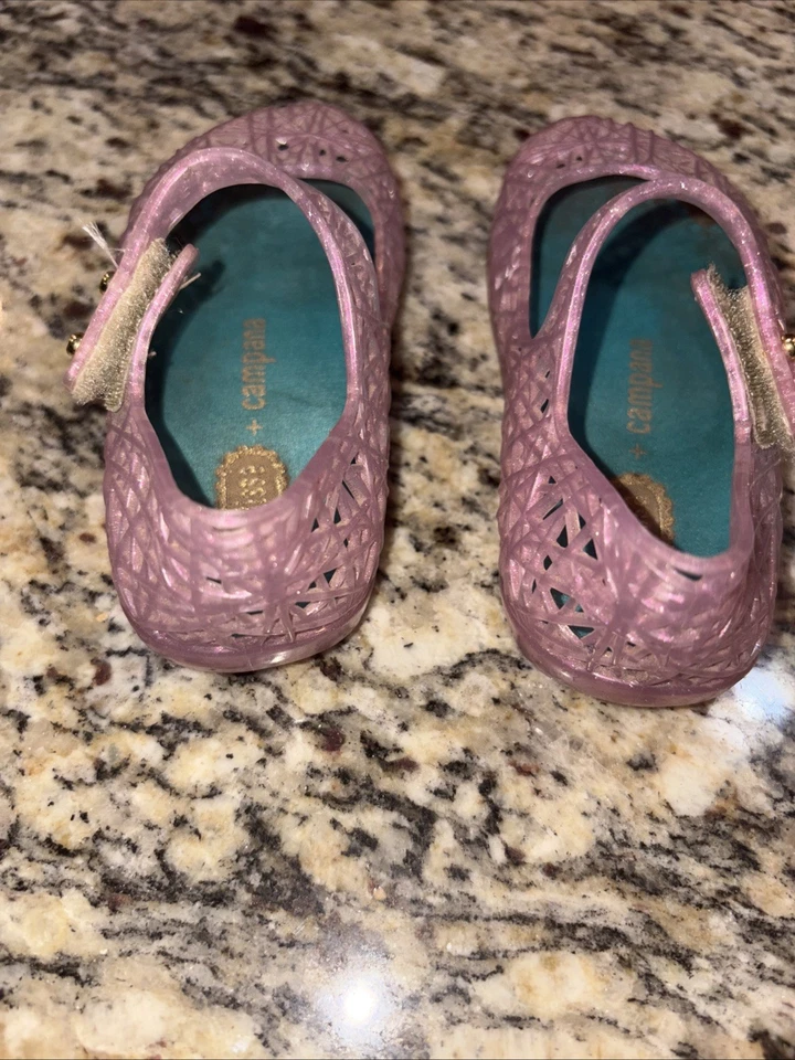 Zapato Mini Melissa Rosa Transparente Campana Jelly Talla 6 Foto 3 de 4