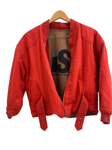 Issey Miyake I.S. 1980s Chisato Tsumori Rust Orange Bomber - product listing photo